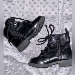 Black Toddler Combat Boots